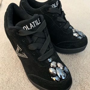 Volatile Wedge Sneakers with Jewels